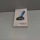 Pat Your Pet Deshedding Brush - Double-Sided Undercoat Rake for Dogs & Cats - Shedding Comb and Dematting Tool for Grooming, Extra Wide