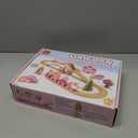 Lehoo Castle Wooden Train Set - Unicorn Train Set for Toddlers 2-4, Wooden Train Track Toddler Girl Toys, Pink Train Fantasy Toys for 3 4 5 6 7 Year Old Girl