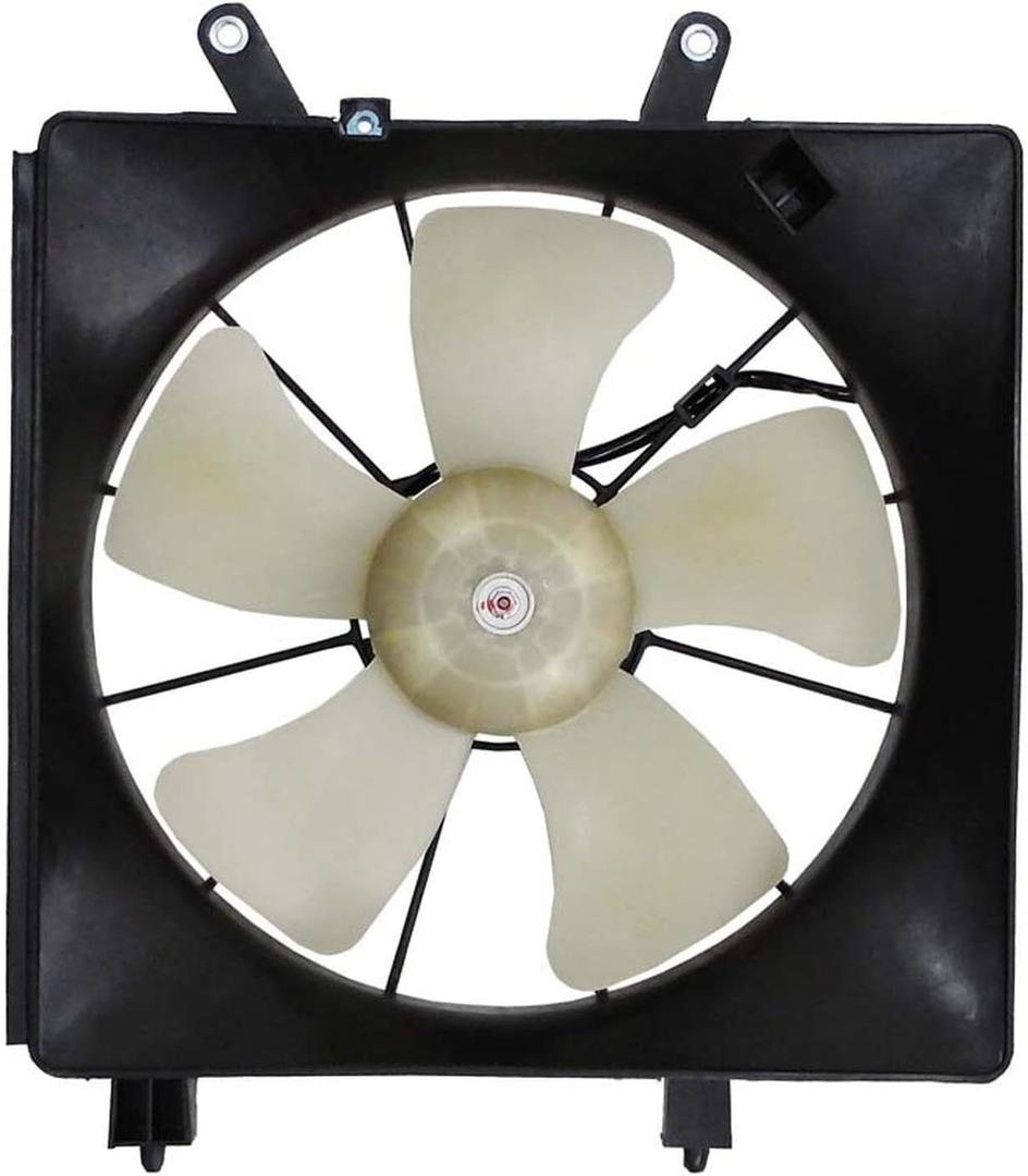 OEG Parts New Radiator Fan Assembly Compatible With Honda Civic 1.7L DX LX EX SI 2001 2002 2003 2004 2005 01 02 03 04 05 19000-PLF-513 19000PLF513