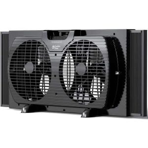 COMFORT ZONE Reversible Twin Window Fan with 3-Speeds & Expandable Width
Draw Cool Air In or Manually Reverse to Pull Warm Stale Air Out, Removeable Bug Screen, ETL Certified for Home and Kitchen