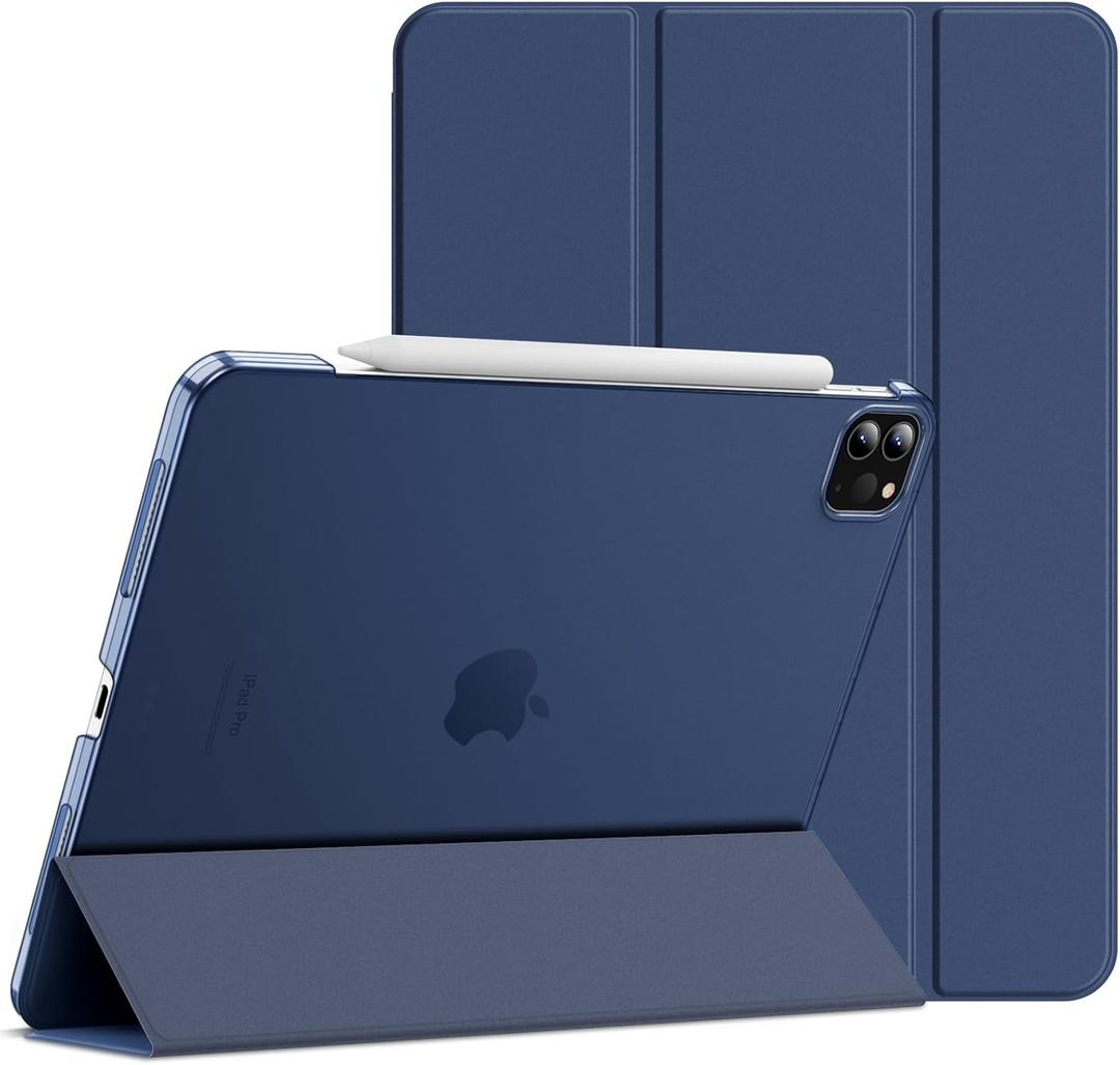 JETech Case for iPad Pro 11-Inch, 2022/2021/2020/2018 Model (4th/3rd/2nd/1st Generation), Compatible with Pencil, Cover Auto Wake/Sleep (Deep Navy)