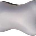 SQUISHY DELUXE Microbead Bone Shaped Comfy Lumbar Pillow, 12 X 9 inches (Grey)