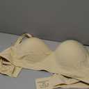 Popilush Bras for Women No Underwire Supportive Push Up Bralettes Wireless Full Coverage Plus Size T-Shirt Bra Skin 4XL