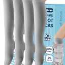 Mellbree Walking Boot Socks, 2Pairs Replacement Socks Liner for Orthopedic Walker Brace Compatible with Air Cam Walkers and Fracture Boot for Men and Women Cast Surgical leg Cover, Grey