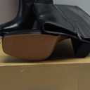 mikarka Knee High Boots for Women: Block High Heel Tall Boots - Side Zip Square Toe Vegan Leather Heeled Platform Long Fall Boots, Size 7.5