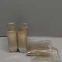 100 Pcs Golden Sparkle Clear Plastic Cups For Desserts