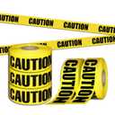 Premium Yellow Caution Tape Roll, 3 inch x 1000 feet, Ideal Use for Danger/Hazardous Areas/Crime Scene Halloween Party Decorations (3-Pack)