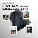 3 in 1 Camera Backpack, Camera Bags for Photographers Large Capacity Camera Case full Waterproof, 19inch Laptop Compartment Compatible for Canon/Nikon/Sony/DJI Mavic Drone (Gym and Travel)
