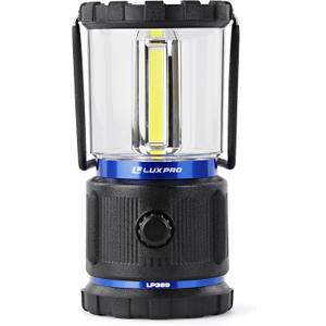 LUXPRO 3C Rugged 750 Lumen LED Lantern - Battery Powered for Up to 90 Hours of Use - Dimmable LED Light with IPX4 Water-Resistant Rating
