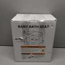 Baby Bath Seat for Babies 6 Months & Up - Bathtub Seats for Babies Sitting Up with Rinse Cup, Non-Slip, Comfortable, Infant Bath Essentials, Gray