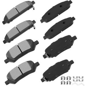 cciyu D1401 D1402 Front & Rear Ceramic Disc Brake Pads Kit For Toyota Venza 2009-2016 8PCS