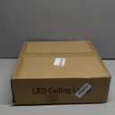 Acrylic Modern LED Ceiling Light, Square LED Flush Mount Ceiling Light, Dimmable Kitchen Light Fixtures with Remote&APP, Close to Ceiling Lighting Fixture for Dining Room Kitchen Living Room Bedroom (30 Inches, Chrome)