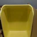 Large Cat Litter Box with High Sides,Cat Boxes for Indoor Cats,Cat Litter Pan for Kitty,Litter Box with Low Entry,Anti-Splashing,Easy to Clean (Yellow)