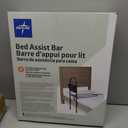 Medline Bed Assist Bar with Storage Pocket, Height Adjustable Bed Rail for Elderly Adults, Assistance for Getting In and Out of Bed at Home