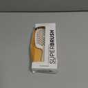 Janeke Superbrush Detangling Brush for Soft Smoothing Hair Brushing with Anti-Static Bristles - Vented Wet Hair Brush for Blow Drying Use - Perfect for Curly, Thick, Wavy, Fine Hair Types (White)