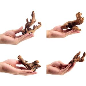 Small Natural Driftwood for Aquarium Styling Carefully Selected Natural Aquarium Decor Driftwood for Reptile Tank Reptile Tank Wood Decor (Driftwood 4-6inch 4 Pack)