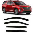 2018-2023 Tape-On Rain Guards for Chevrolet Traverse Side Window Visor Deflectors LS LT RS Premier True North High Country Durable Tinted Shades 2019 2020 2021 2022