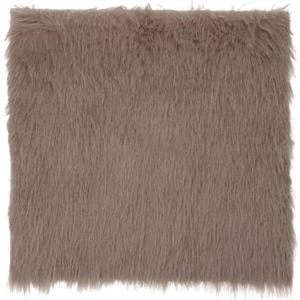 DMiotech 14"x14" Brown Faux Fur Square Fabric, Fluffy Faux Fur for Crafts, Gnomes, Animal Costumes, Cushions