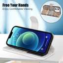 LUMARKE Designed for iPhone 12 Wallet Case, iPhone 12 Pro Case - Flip Folio Cover - 4 Card Slots Holder - Leather Magnetic Kickstand - Shockproof Protective Phone Case 6.1" Classic Flower Garden