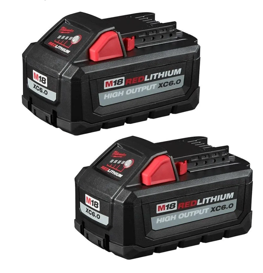 MILWAUKEE ELECTRIC TOOLS CORP 48111862 2PK M18 Redlithium High Output XC 6.0 Battery