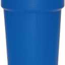 Eagle 30 Gallon Plastic Drum with Lid, Metal Lever-Lock, 28.5"x21.1", Open Head Lab Pack Drum Made of Durable, Lightweight HDPE, Withstands Weather and Chemicals, Made in USA, Blue, 1601MB
