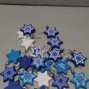 Jenaai 24 Pcs Hanukkah Ornaments for Tree Star of David White and Blue Menorah Ornaments Hanukkah Decorations for Home Jewish Christmas Party Gifts Chanukah Balls Tree Decor