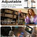 LISEN Cell Phone Stand Phone Holder for Desk Office Decor, Office Desk Accessories Women PC Gaming Essentials iPhone Stand Gadgets Men Gifts for Mom Fit OtterBox Case Switch iPad Air Tablet 4-10 in