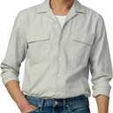Joe's Men's Long Sleeve Camp Writer's Shirt (XX-Large, Navy Check)