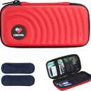 Insulin Cooler Travel Case,Diabetic Cold Pack Organizer Bag with 2 Reusable Ice Packs for Insulin Pen and Other Medication Diabetic Supplies Red