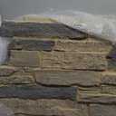 Ekena Millwork 49"W x 25 1/2"H x 1 1/4"D Acadia Ledge Stacked Stone, StoneWall Faux Stone Siding Panel, Smokey Ridge