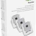 iRobot Authentic Replacement Parts - 3 Count (Pack of 1) Dirt Disposal Bags Compatible with Roomba Clean Base Models i1+, i3+, i4+, i5+, i7+, i8+, Combo j8+, j9+