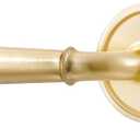 Brushed Gold Passage Door Handle, Interior Kitchen Pantry Hallway Gold Door Lever Hall Closet Light Gold Door Handle, Aluminium Alloy Handle Lever, 1 Pack