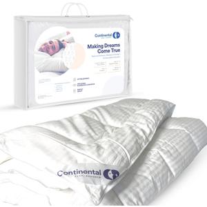 Continental Bedding Affinity King Size Comforter All Season Quilted Down Alternative Comforter Duvet Insert with Corner Tabs - Machine Washable - Duvet Insert (White)