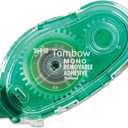 Tombow 62108 Mono Removable Adhesive Applicator, 1/3-Inch x 472-Inch, Roller (Clear)