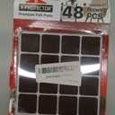 X-PROTECTOR Felt Furniture Pads - 48 PCS 1" - Felt Pads Floor Protectors - Chair Felt Pads - Felt Pads for Furniture Feet - Furniture Pads for Hardwood Floors - Protect Your Floors! (Brown, Square)