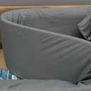 Vekkia King Size Bed Wedge Pillow for Headboard/Bed Wedge Gap Filler/Mattress Gap Filler/Wedge Pillow Headboard to Close The Gap (0-6") Between Your Headboard and Mattress, (Grey 76"x10"x7")