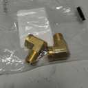 Legines 1/4 Inch Brass Street 90 Degree Elbow 1/4" NPT Male x 1/4" NPT Female Forged Pipe Fitting (Pack of 2)