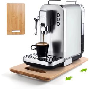 Appliance Sliding Tray for Countertop, Kitchen Caddy Rolling Tray, Coffee Pot Slider for Counter, Bamboo Sliding Trays for Coffer Maker, Air Fryer, Food Processor, Blender