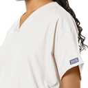 Cherokee Scrub for Women V-Neck Top Traditional fit with Dolman Sleeve and Fade Resistant Fabric - 4700 (White, M)