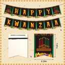 Happy Kwanzaa Banner for Home Office Party Decorations, Black African Heritage Holiday Theme Party Banner Backdrop for Kwanzaa Party Decorations Photo Props Party Supplies Hanging Ornaments