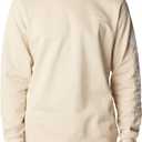 Columbia mens Trek Crew (Small, Dark Stone/Csc Sleeve Logo)