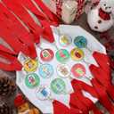 Cholemy 12 Pcs Christmas Medal Awards 2'' 12 Style Christmas Contest Prizes Medals for Xmas Decorating Party Ornament Supply