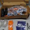 2 Pack Splatter Blasters, Electric Auto Splat Blaster - LED Light Up, 20000+, 600 Hopper, Outdoor Team Play Game Activities, Rechargeable Battery, Age 12+ Year Up (Red+White)