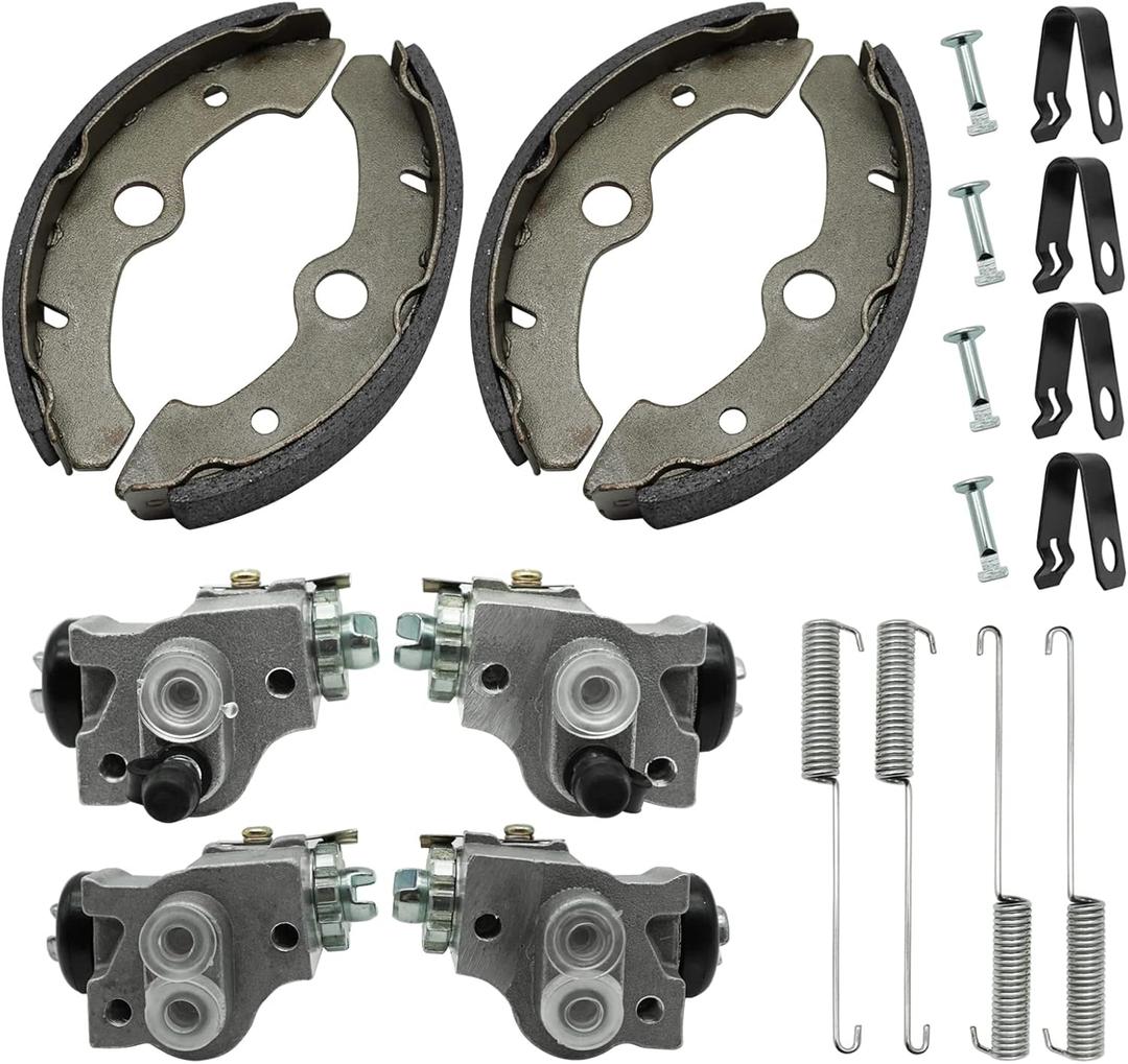 M MATI Front Brake Wheel Cylinders Left&Right All Four with Shoes for Yamaha Big Bear 350 Kodiak 400 YFM350 YFM400 1989-1998