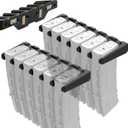 AR10 Wall Mount Mag HolderPMAG Rack Wall MountAR-10 Magazine Hodler Display Mag Storage for AR 308 Rifle Wall Rack,Home Magazine Storage for Gun Safe,Cabinet,Wall (2 Mounts Hold 12 Mags)