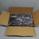 Under Bed Storage with Wheels - Pack of 2 Under Bed Storage Containers for Clothes, Blankets, Winter Clothing, & Shoes, 37L Large Capacity, Sturdy Metal Frame - Black