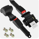 Retractable 61" DOT Seatbelts, Universal 2 Point Adjustable Seat Belts for Golf Carts EZGO, Yamaha, Club Car, ICON, Star, Zone Golf Carts, Go Kart, Forklift (2 Set)