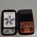 R36MAX Retro Handheld Game Console, 64GB Retro Gaming Console with 4.0 Inch Screen, Portable Video Game Consoles with 4000mAh Battery and Multiple Emulators, Open Linux System (Transparent Red)