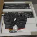 TEHOME Farmhouse Black Metal Framed Recessed Bathroom Medicine Cabinets with Mirror Rounded Rectangle Medicine Cabinet with BeveledMirros,16.5x27.5''