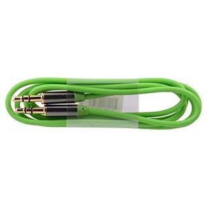 5 x Premier Value Aux Cable 3.5ft App Green